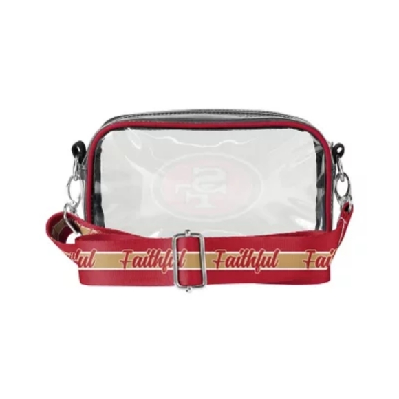 SF 49ers Clear Crossbody Camera Bag - Picture 3 of 5
